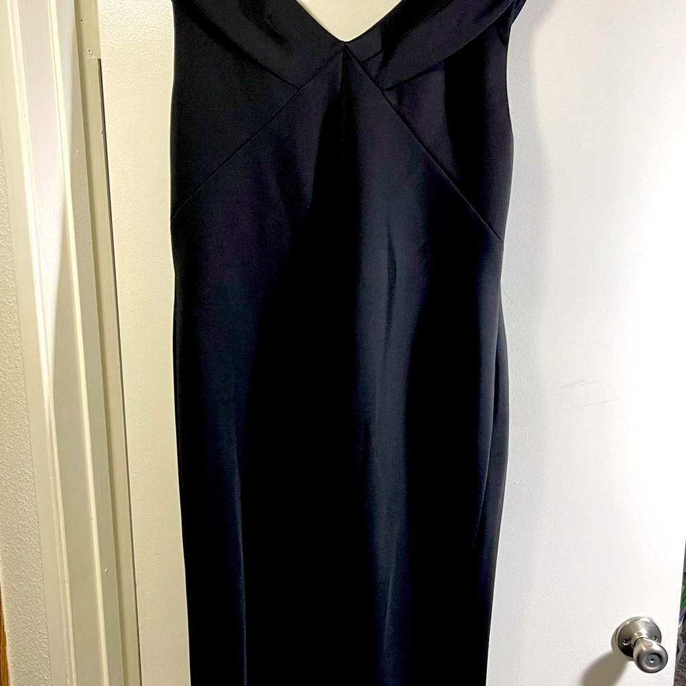 Calvin Klein dress with zipper that cover all the front of the dress and V neck